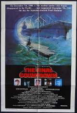 The Final Countdown Movie Poster Original One Sheet 1980 Cast Artwork