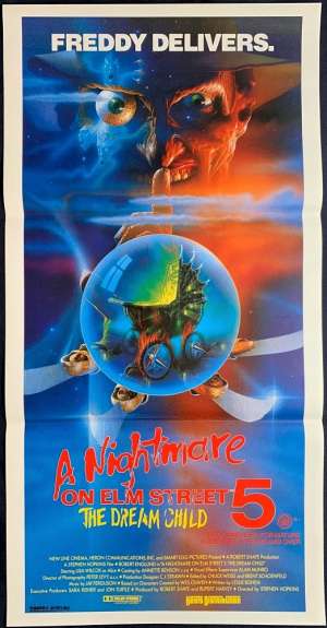 A Nightmare On Elm Street 5  The Dream Child Daybill Poster Original 1989