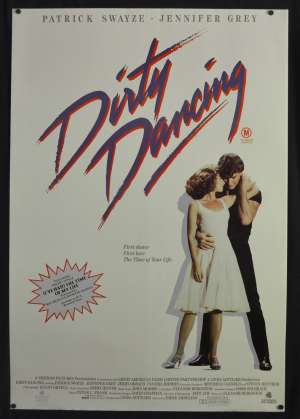 Dirty Dancing 1987 movie poster One Sheet ROLLED Patrick Swayze Jennifer Grey