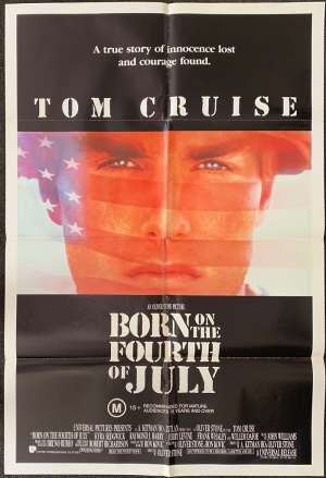 Born On The Fourth Of July Poster Original One Sheet 1989 Tom Cruise
