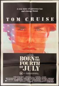 Born On The Fourth Of July Poster Original One Sheet 1989 Tom Cruise