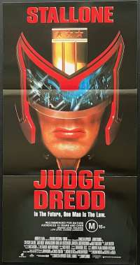 Judge Dredd Poster Daybill Original 1995 Sylvester Stallone Diane Lane
