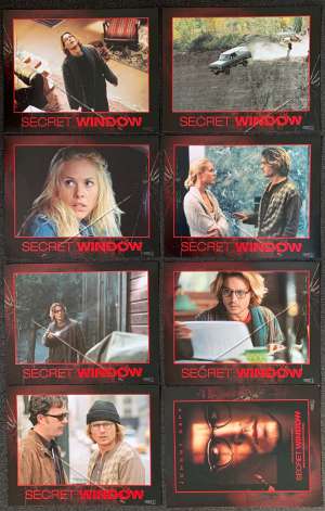 Secret Window Lobby Card Set 11&quot;x14&quot; Original USA 2004 Johnny Depp Stephen King