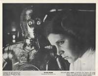 Star Wars Movie Still Reproduction B/W Princess Leia C-3PO Droid