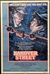 Hanover Street Poster Original One Sheet 1979 Harrison Ford Pilot