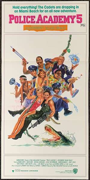 Police Academy 5 Poster Original Daybill 1987 Carl Ramsey Art