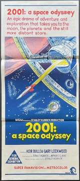 2001 A Space Odyssey Poster Daybill Original FIRST PRINTING 1968