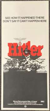 Hitler A Career Poster Original Daybill 1977 War Documentary Nazis
