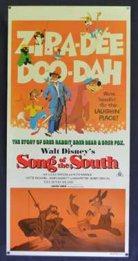 Song Of The South Poster Daybill Re-Issue 1980 Disney Bre Rabbit