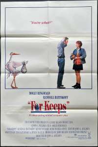 For Keeps Poster Original One Sheet 1988 Molly Ringwald