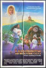 Labyrinth Poster Original One Sheet 1986 RARE Style B Artwork Bowie