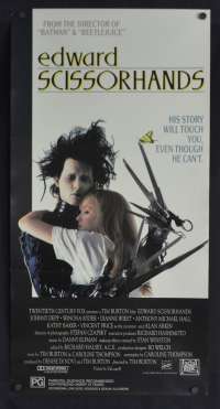 Edward Scissorhands Daybill Movie Poster 1990 Johnny Depp Winona Ryder