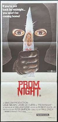 Prom Night Movie Poster Original Daybill 1980 Jamie Lee Curtis Slasher