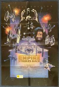 The Empire Strikes Back Poster USA Original One Sheet 1997 Struzan Art Double Sided