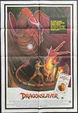 Dragonslayer 1981 One Sheet movie poster Dragon BEST Artwork