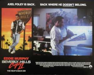 Beverly Hills Cop 2 1987 Lobby Card USA Eddie Murphy Brigitte Nielsen