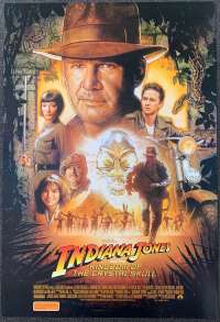 Indiana Jones And The Kingdom Of Crystal Skull Movie Poster Original One Sheet 2008