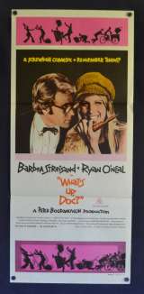 What's Up Doc Poster Original Daybill 1972 Barbra Streisand Ryan O'Neal Comedy