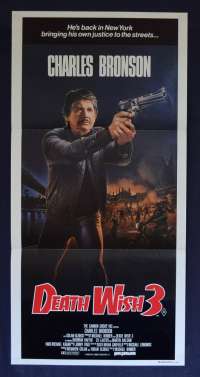 Death Wish 3 Movie Poster Daybill Charles Bronson Michael Winner