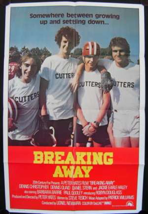 Breaking Away Poster Original One Sheet 1979 Dennis Quaid Cycling