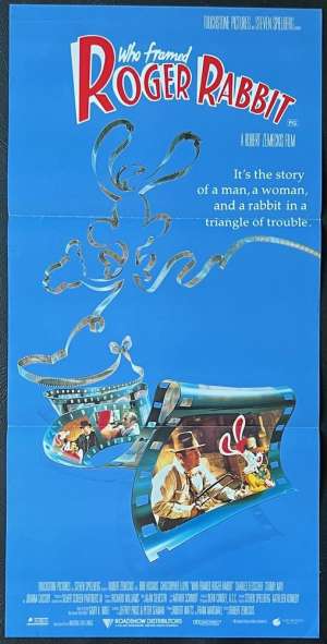 Who Framed Roger Rabbit Poster Original Daybill 1988 Bob Hoskins