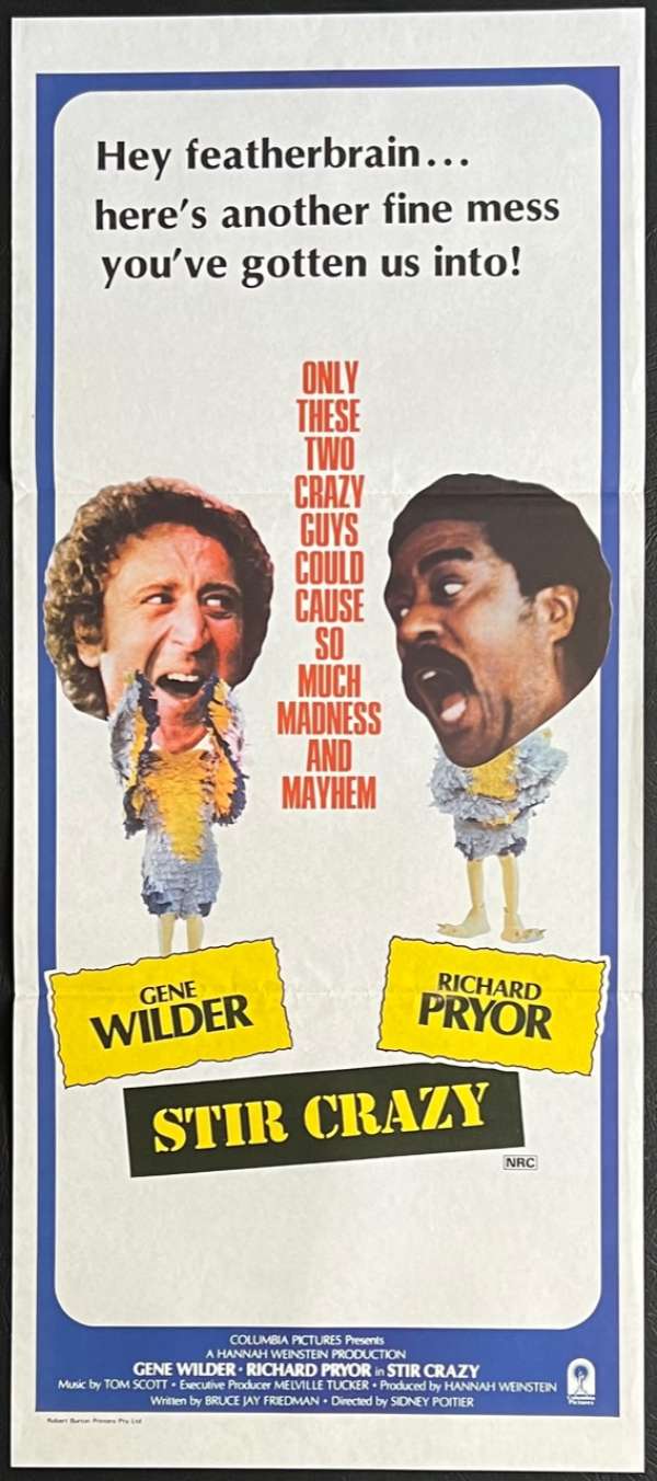 STIR CRAZY USオリジナル映画ポスター STIR CRAZY USオリジナル映画ポスター 【公式通販】