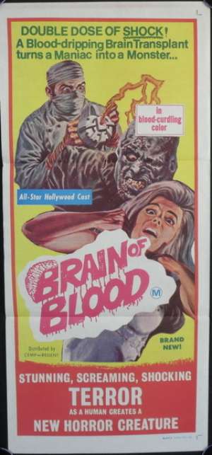 Brain of Blood Daybill movie poster