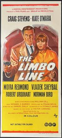 The Limbo Line Poster Original Daybill 1968 Craig Stevens Spy KGB