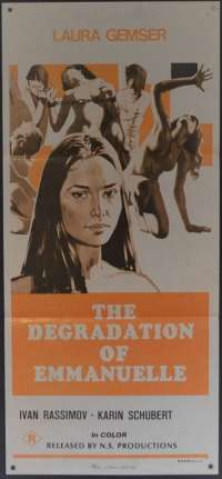 Degredation Of Emmanuelle 1977 Daybill movie poster sexploitation Laura Gemser