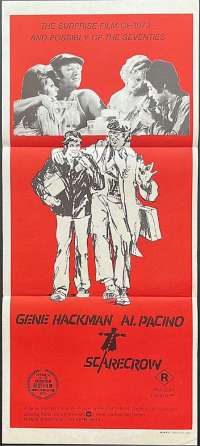 Scarecrow 1973 Poster Daybill Al Pacino Gene Hackman