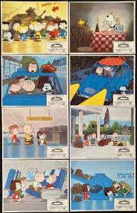 Bon Voyage Charlie Brown Lobby Card Set Original USA 11"x14" 1980 Charles Schultz