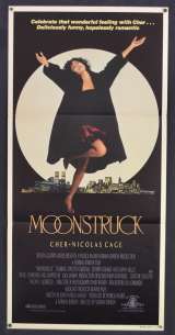 Moonstruck Movie Poster Original Daybill 1987 Cher Nicolas Cage