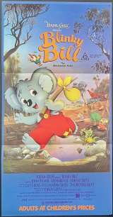 Blinky Bill Poster Daybill Original 1992 The Mischievous Koala Animation