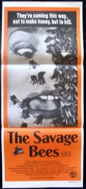 The Savage Bees movie poster Daybill Christina Raines