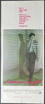 American Gigolo 1980 Daybill movie poster Richard Gere Escort Blondie