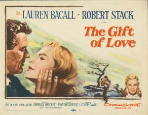 The Gift Of Love Lobby Card 1 USA 11x14 Original 1958 Lauren Bacall