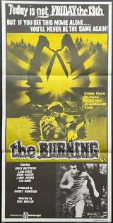 The Burning Poster Original Daybill 1981 aka Cropsey Halloween Slasher