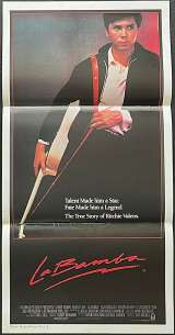 La Bamba Movie Poster Original Daybill 1987 Advance Art Lou Diamond Phillips