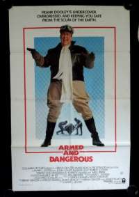 Armed And Dangerous Movie Poster Original One Sheet 1986 John Candy Meg Ryan