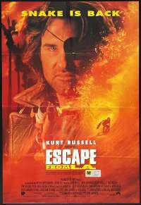 Escape From LA Poster Original One Sheet 1996 Kurt Russell John Carpenter