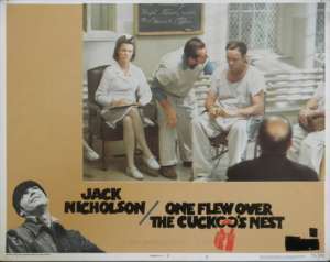 One Flew Over The Cuckoo&#039;s Nest Jack Nicholson Lobby Card No. 8