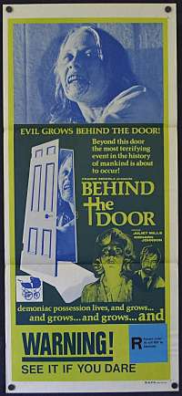 Behind The Door Poster Daybill Original 1974 Juliet Mills Horror Possession