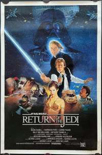 Return Of The Jedi Movie Poster Original One Sheet 1983 USA Style B