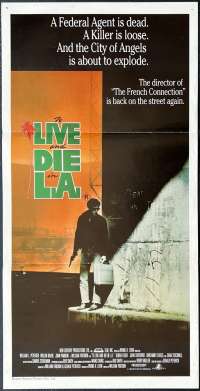 To Live And Die In LA Poster Original Daybill 1985 William Petersen Williem Dafoe