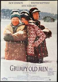 Grumpy Old Men Poster Original One Sheet 1993 Jack Lemmon Walter Matthau