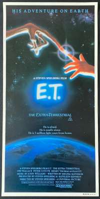 E.T. The Extra-Terrestrial Daybill Poster Rolled First Release RARE Henry Thomas