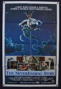 The Neverending Story Poster Original One Sheet 1984 Noah Hathaway