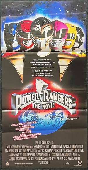 Power Rangers The Movie Poster Daybill Original 1995 Superheroes