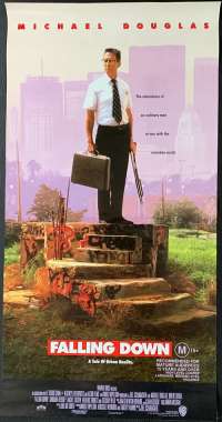 Falling Down Movie Poster Original Daybill Michael Douglas Robert Duvall