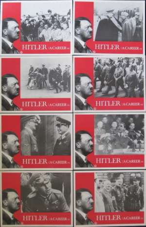 Hitler A Career Lobby Card 8 Set USA 11x14 Original 1977 War Documentary Nazis